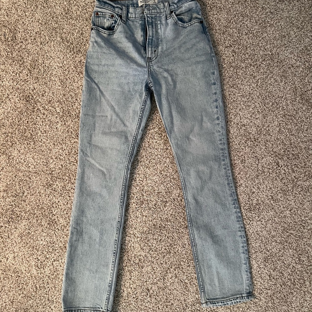 Abercrombie & Fitch Denim Blue Straight Leg Jeans